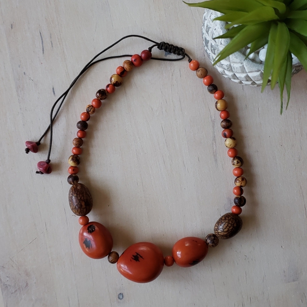 Brazilian Natural Seed Necklease